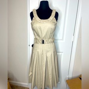 Calvin Klein Khaki Belted Dress Size 4